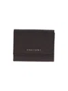 Orciani Soft Small Leather Envelope Wallet In Brown