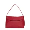 Orciani Soft Textured Leather Handbag In Red