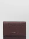 Orciani Soft Textured Wallet And Cardholder In Burgundy