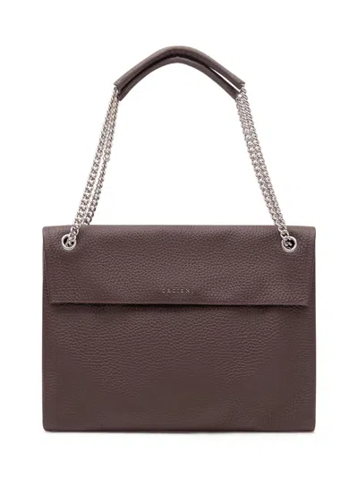 Orciani Soft Venus Shoulder Bag In Burgundy