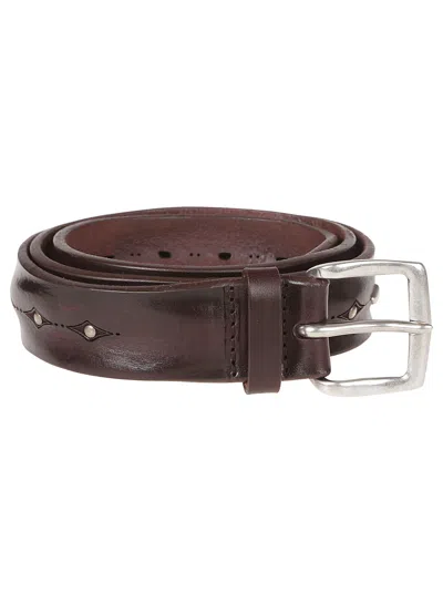 Orciani Sports Belt In Testa Moro