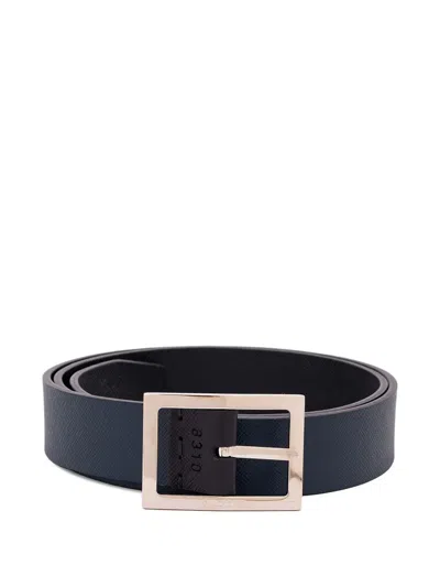 Orciani Square-buckle Belt In Blue