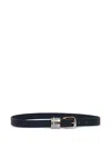 Orciani Stacked-ring Buckle Belt In Black