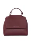 Orciani Steva Soft Mini Shoulder Bag In Red