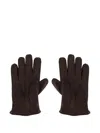 Orciani Stitched Gloves In Brown