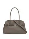 Orciani Strap-detail Leather Tote Bag In Brown