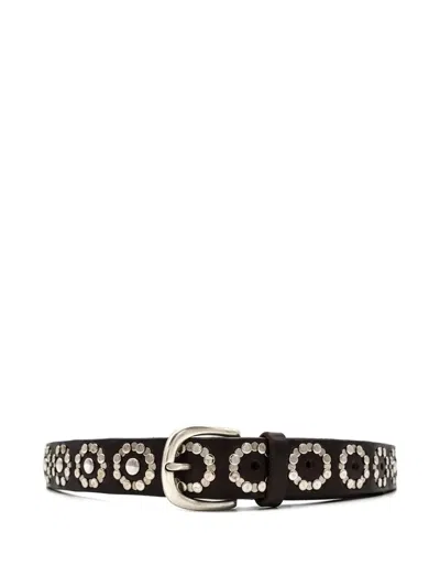 Orciani Stud-embellished Belt In Black