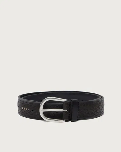 Orciani Studded Leather Belt For Men - Ss26 Collection In Black