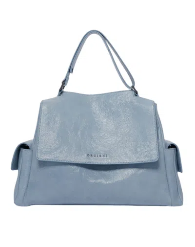 Orciani Stylish Handbag 37x24x15 Cm In Blue