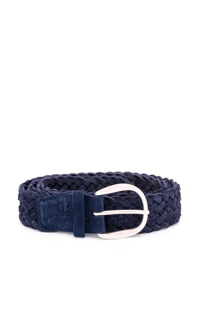 Orciani Stylish Man's Belt - P26 Season In Blue