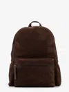 Orciani Suede Backpack In Brown