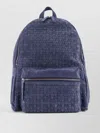 Orciani Suede Backpack Woven Texture Leather Handle