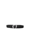 Orciani Suede Double Belt In Black