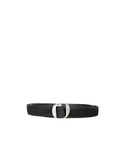 ORCIANI LEATHER INTERLOCKING-BUCKLE BELT