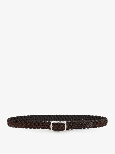 Orciani Suede Belt In Brown