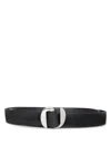 Orciani Suede Double Belt In Black In Black
