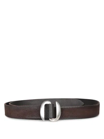 Orciani Suede Double Brown Belt