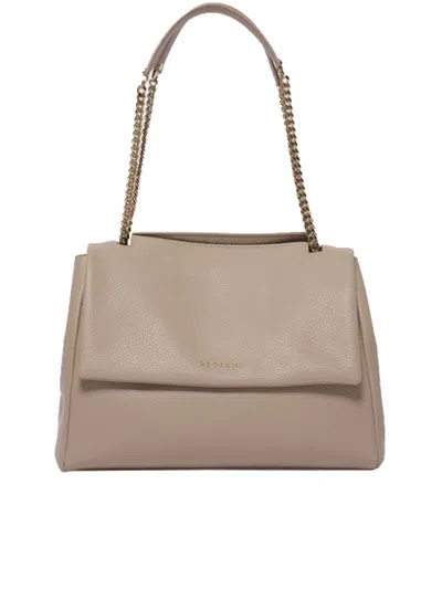 Orciani Sveva Sense Leather Satchel Bag In Brown