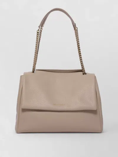 Orciani Medium Sveva Sense Leather Satchel Bag In Brown