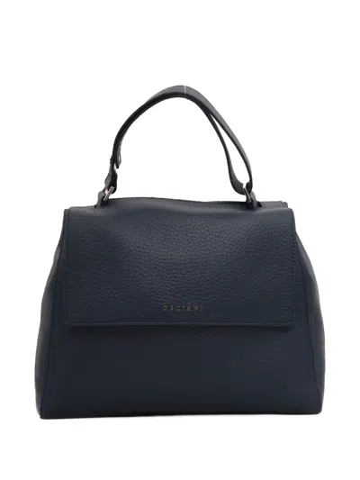 Orciani Sveva Flap Top Bag In Blue