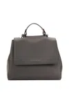 Orciani Sveva Flap Tote Bag In Gray