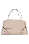 Orciani Sveva Grained Leather S Bag In Pink