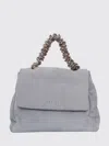 Orciani Sveva Handbag In Crocodile Print Calfskin Leather In Gnawed Blue