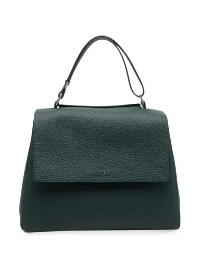 Orciani Sveva Leather Handbag In Green