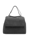Orciani Sveva Leather Handbag In Grey