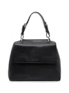 Orciani Sveva Leather Medium Handbag In Black