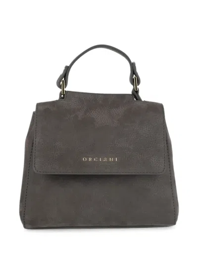 Orciani Sveva Leather Tote Bag In Black