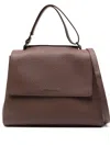 Orciani Sveva Logo-detail Shoulder Bag In Brown