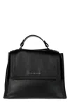 Orciani Sveva Logo Lettering Small Handbag In Nero