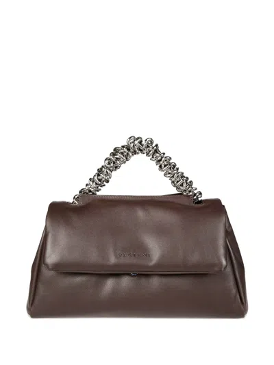 Orciani Sveva Longuette Chain-handle Tote Bag In Brown