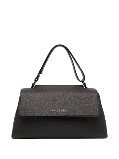 Orciani Sveva Longuette Magnetic-closure Tote Bag In Brown