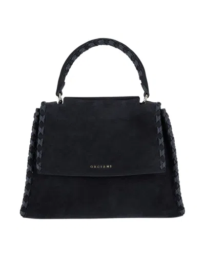 Orciani Sveva M Peach Cross Bag In Blue