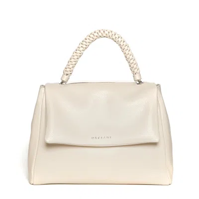 Orciani Sveva M Scooby Pelle Bianca In Neutrals