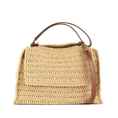 Orciani Sveva Medium Bag Ponza In Raffia