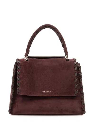 Orciani Sveva Medium Crossbody Bag In Burgundy