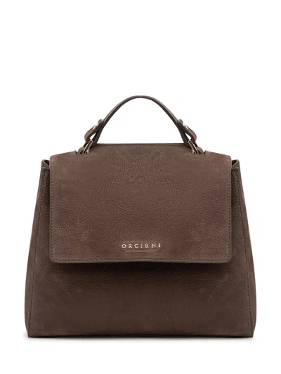 Orciani Sveva Nabucco Shoulder Bag In Brown