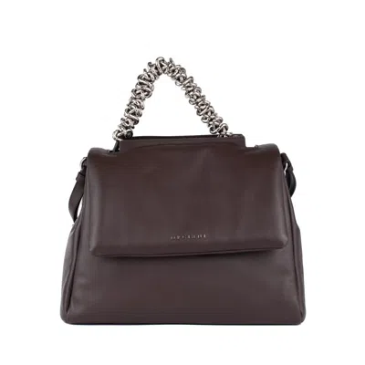 Orciani Sveva Nappa Bold Medium Chocolate Padded Nappa Shoulder Bag In Brown