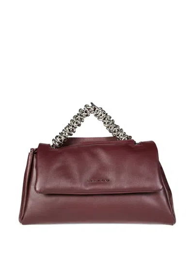 Orciani Sveva Padded Shoulder Bag In Burgundy