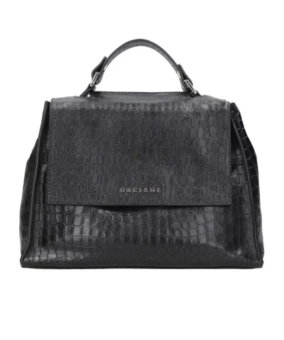 Orciani Small Sveva Tote Bag In Black