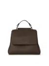 Orciani Sveva S Choco Shoulder Bag In Leather In Brown