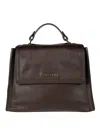 Orciani Nappa Sveva Shoulder Bag In Brown