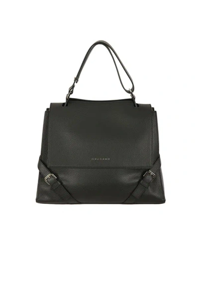 Orciani Sveva Sense Medium Bag In Nero