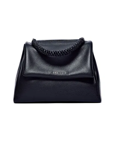 Orciani Sveva Sense Scooby Midi Leather Shoulder Bag