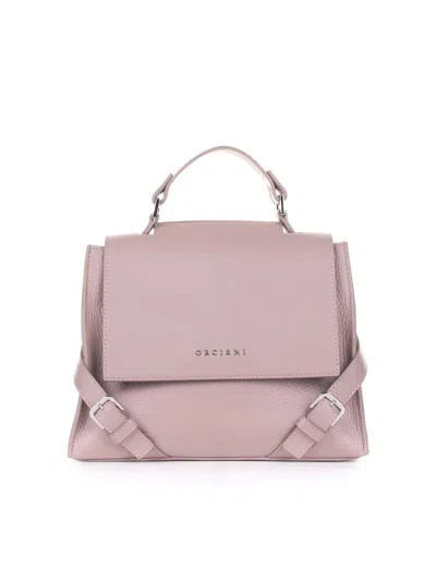 Orciani Sveva Sense Small Antique Pink Bag In Nude & Neutrals