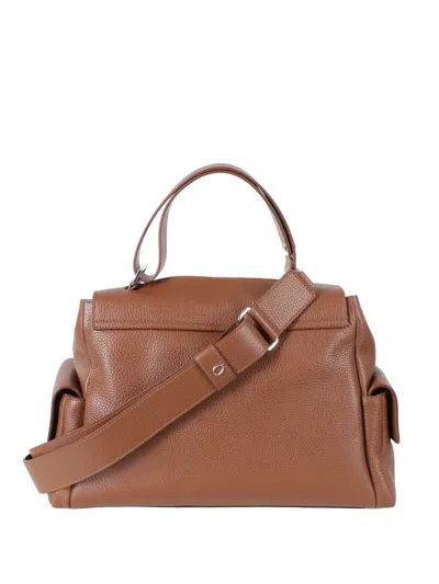 Orciani Sveva Sense Tote Bag In Brown