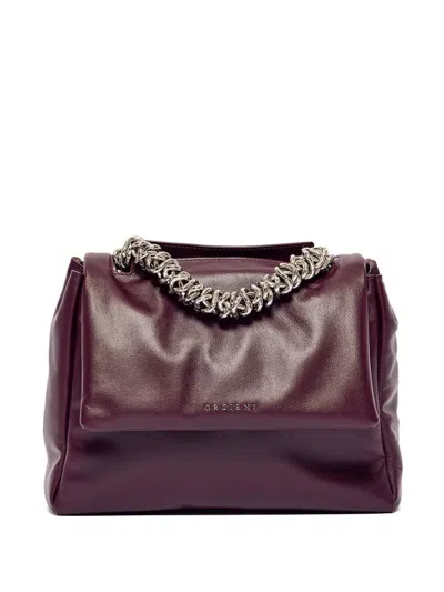 Orciani Sveva Shoulder Bag In Burgundy